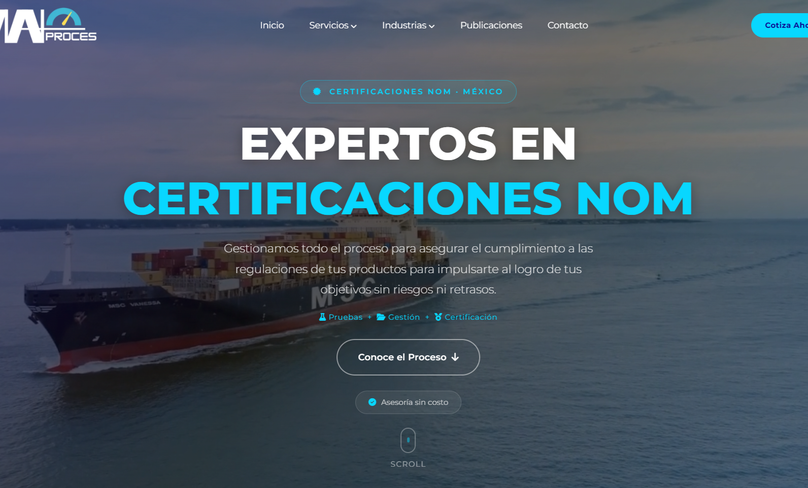 Sitio Web Manproces